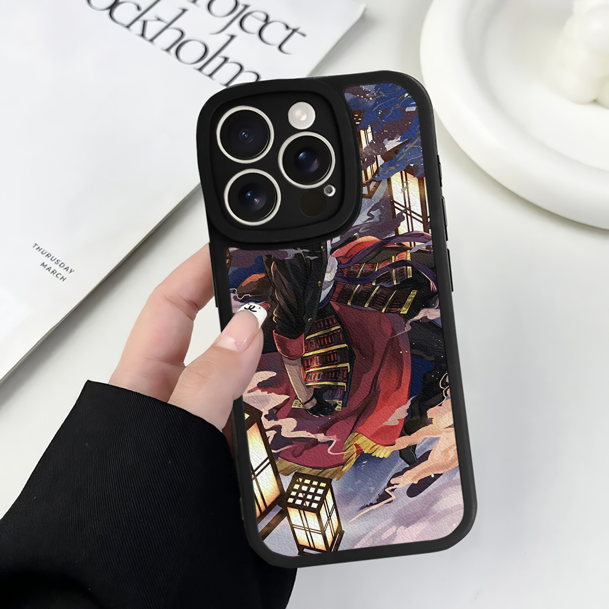 （画像用） 刀剣乱舞 Touken Ranbu 【iPhone 16シリーズ対応】シリコンスマホケース（レザー調） 材質：シリコン